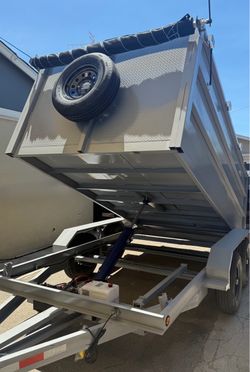 💠Brand New 12 ft Long Diamond Walls Hydraulic Dump Trailer with Accessories Included 👍🏻