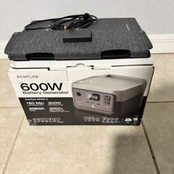 EcoFlow - RIVER 2 256Wh Portable Power Station (256 Wh Capacity) Foldable 45W Solar Panel