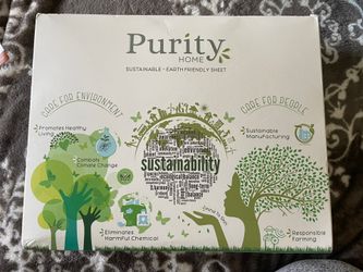 Purity Home Earth Friendly White Cotton Sheet Set 