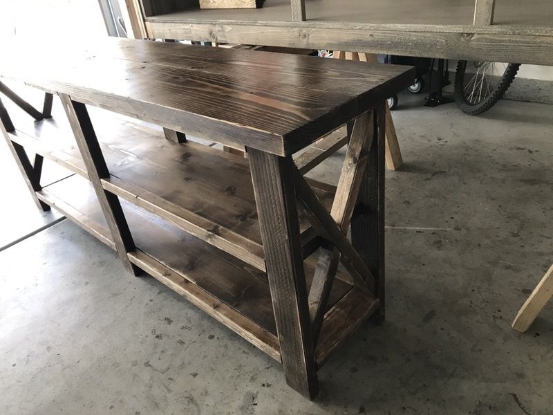 Rustic/farmhouse custom made console tablesNEW Casper Nova Queen Bed