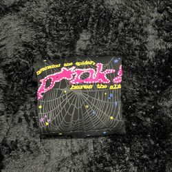 Black and pink spider hoodie 