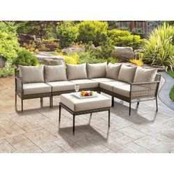Aleisha  Patio Sectional  Gray
By Furniture of America📌In Stock🚩Buy now pay later🚨Finance&Delivery Available