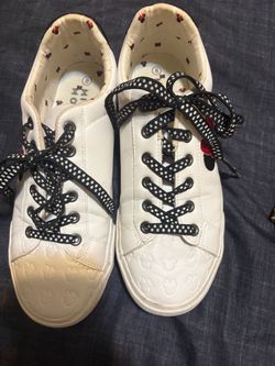 Minnie Mouse White Sneakers Size 9