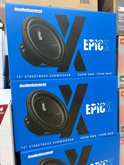 AudioControl Epic X 12" Streetbass Subwoofer 500W RMS - Halloween Special $109