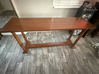 trestle-style dining table