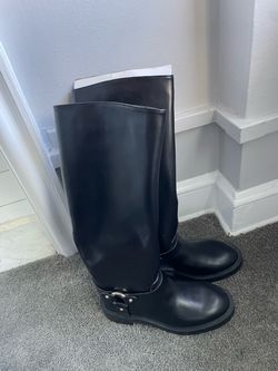 New Black Knee-High Boots