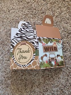 Safari Party Favor Gift Boxes Set