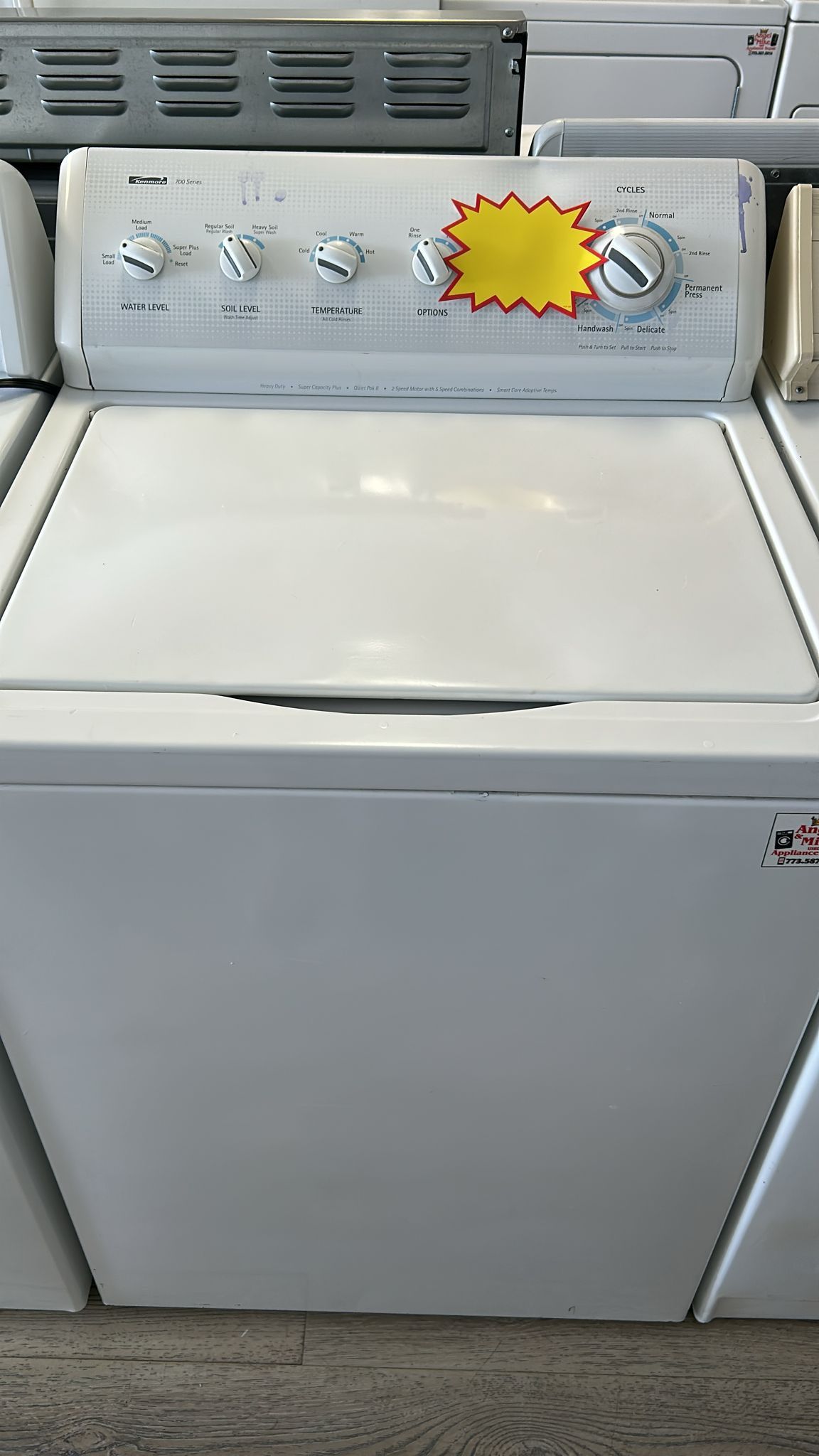 kenmore Washer with agitator