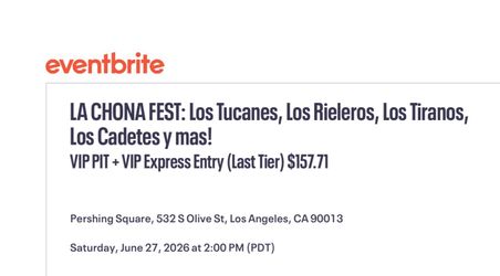 Tikets for la Chona festival