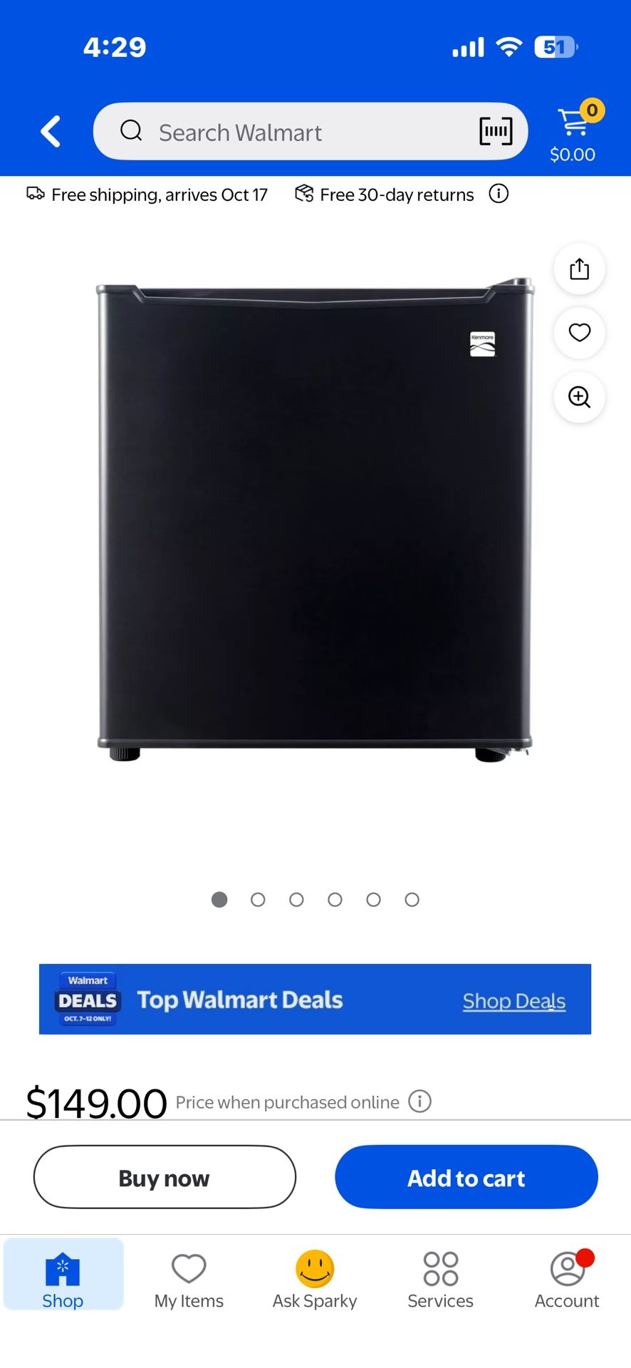 Kenmore 1.7 cu-ft Refrigerator