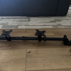 Dual Vertical Monitor Desk Mount