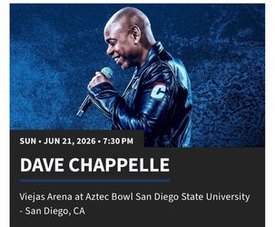 Dave Chappelle Comedy Show Tickets