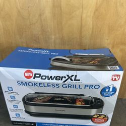 Power Xl Smokeless Grill Pro New In Box 100