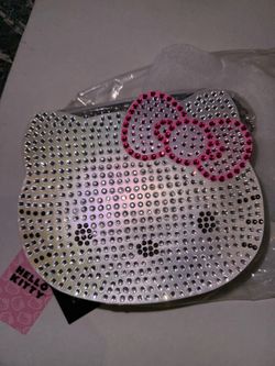 Hello Kitty Rhinestone Face Crossbody Bag