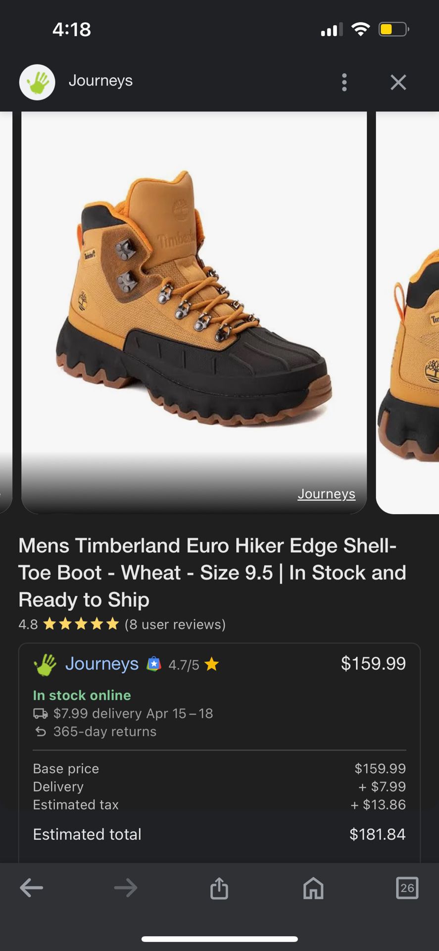 Timberland Euro Shell Toe Boots