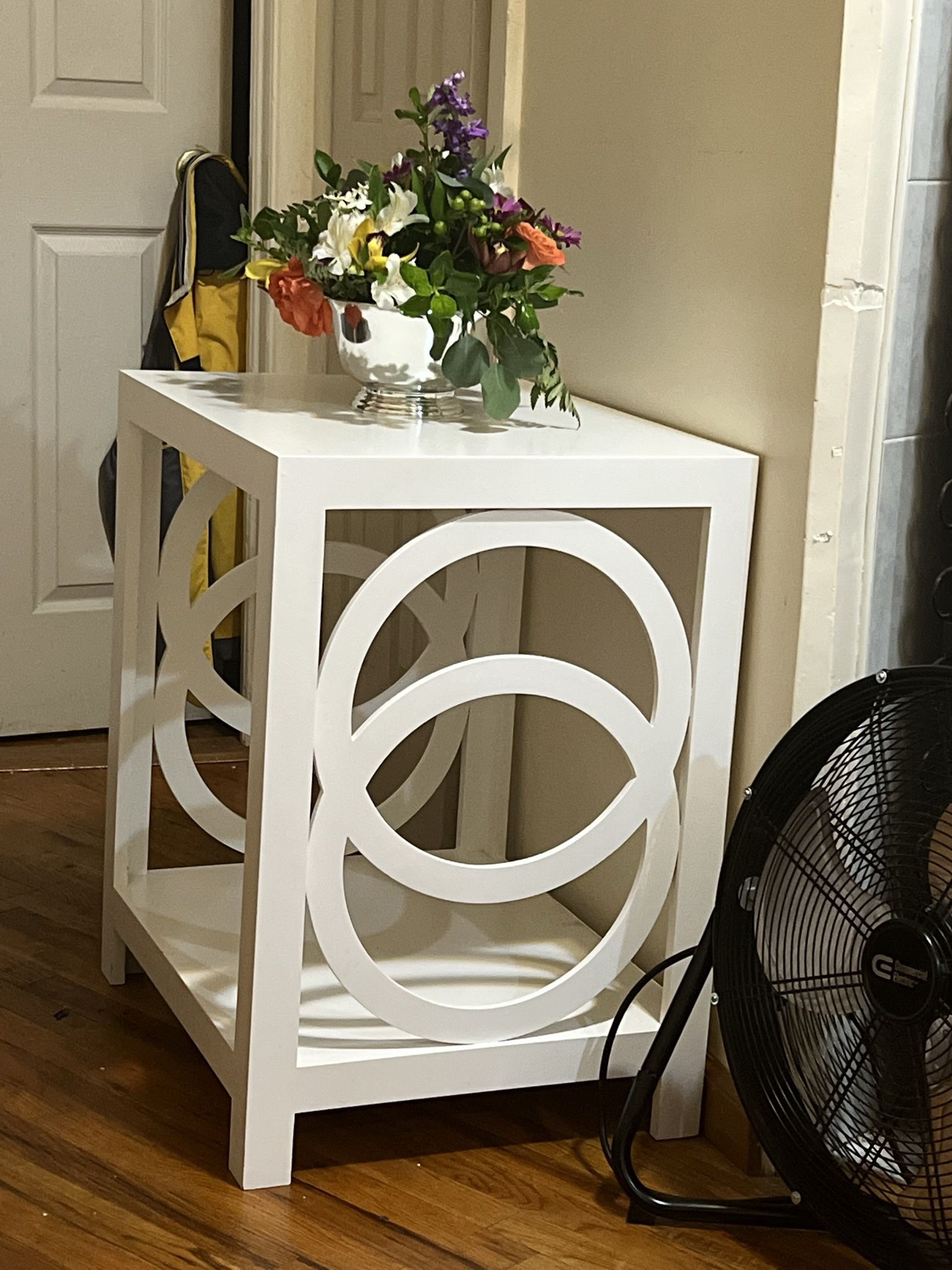 Pair Of White End Tables