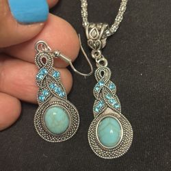 Western 2 Piece Neckless Earrings