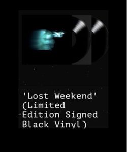 PHOEBE BRIDGERS Lost Weekend Limited Edition SIGNED Black Vinyl Record in hand