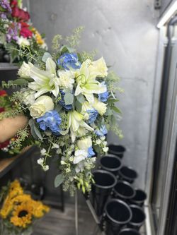 French Blue Rose Bouquet 