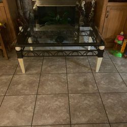 Glass Top Coffee table With 2 End Tables Like new ! $100.00 