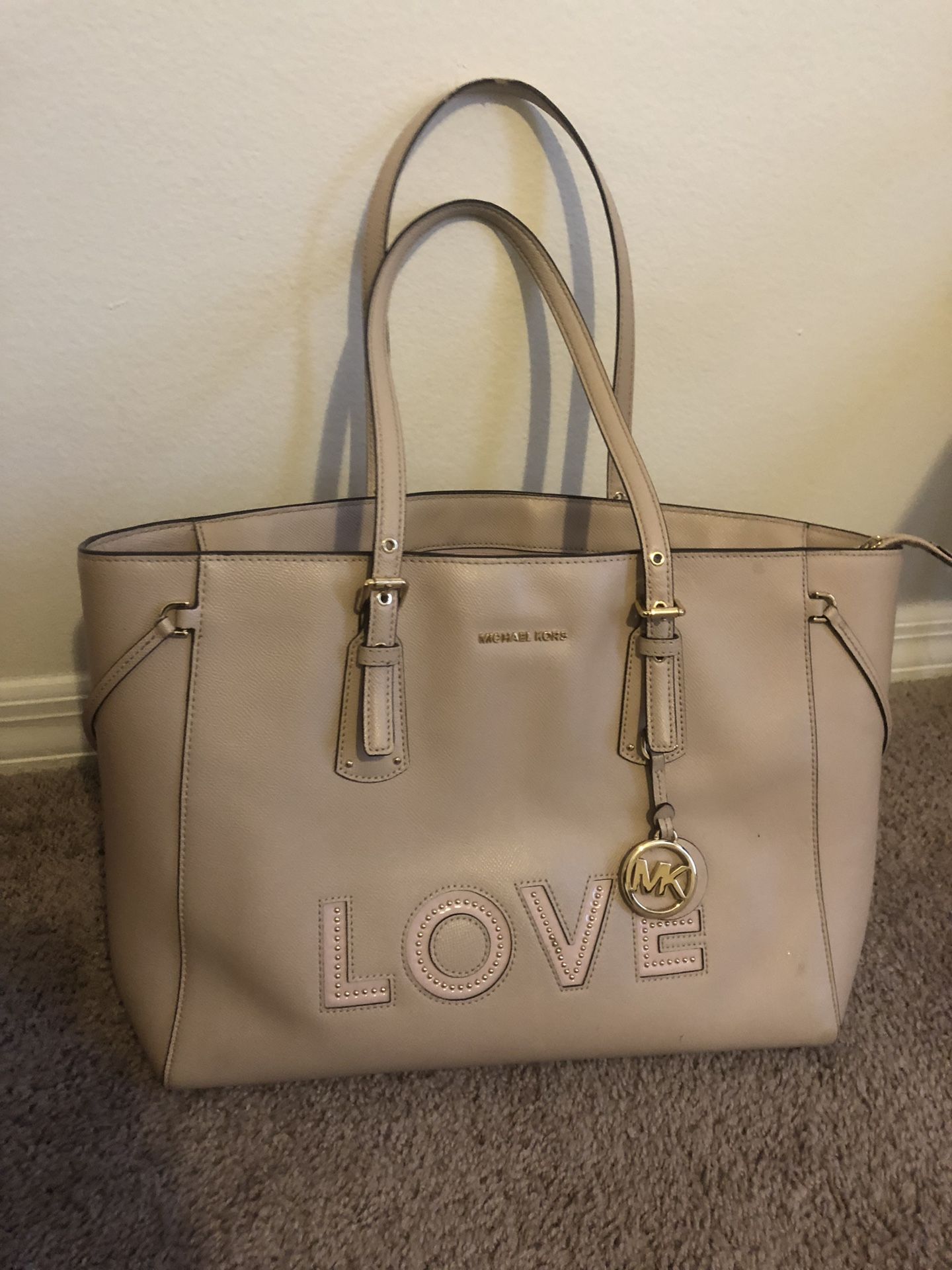 AUTHENTIC MICHAEL KORS NUDE PURSE HANDBAG