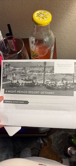 4 Night Mexico Resort Stay Certificate