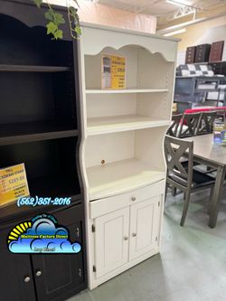 White microwave stand new tall for kitchen cabinet