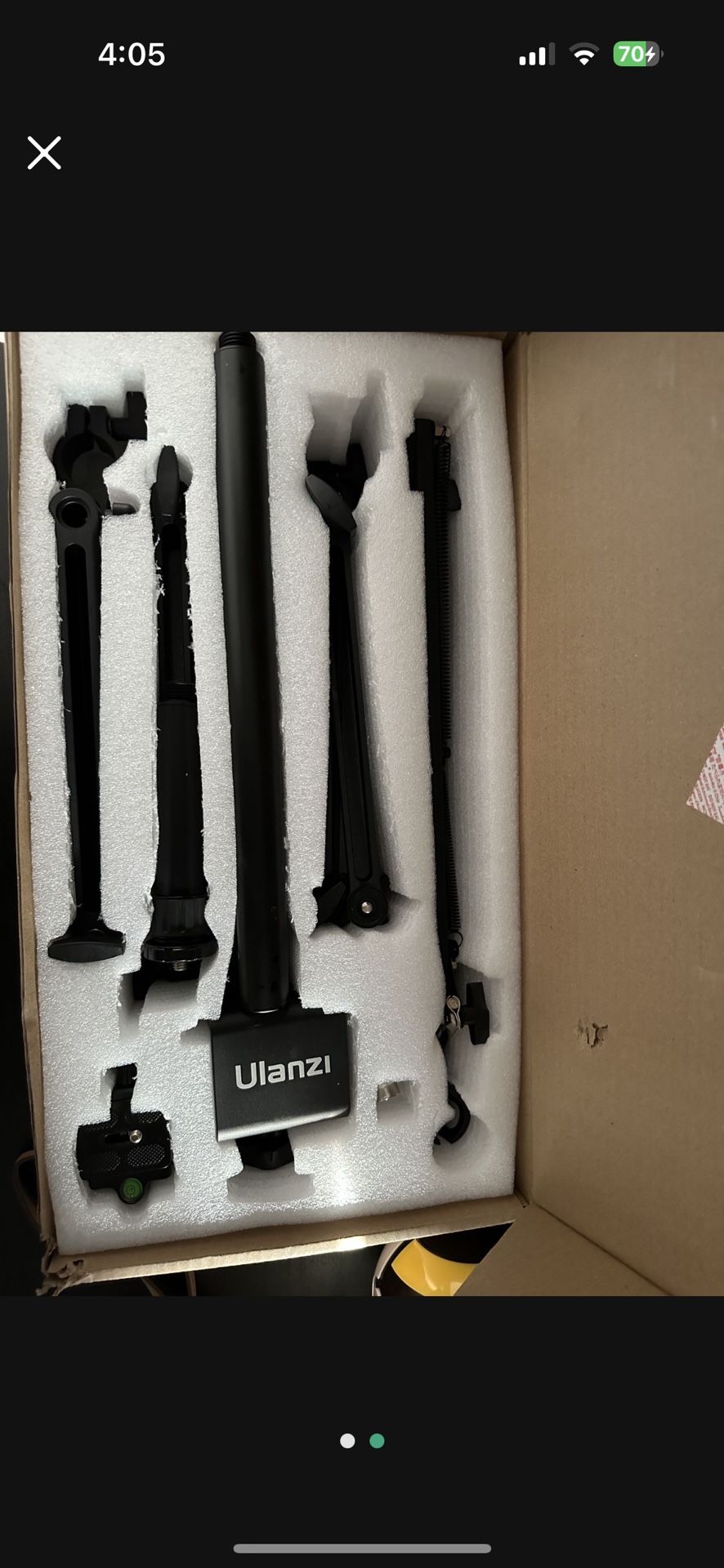 PICTRON Live Broadcast Boom Arm, ULANZI Flexible Desk Mount Camera Arm Clamp Webcam Stand, Microphone Boom Arm for Blue Yeti Snowball Yeti Nano, Webca