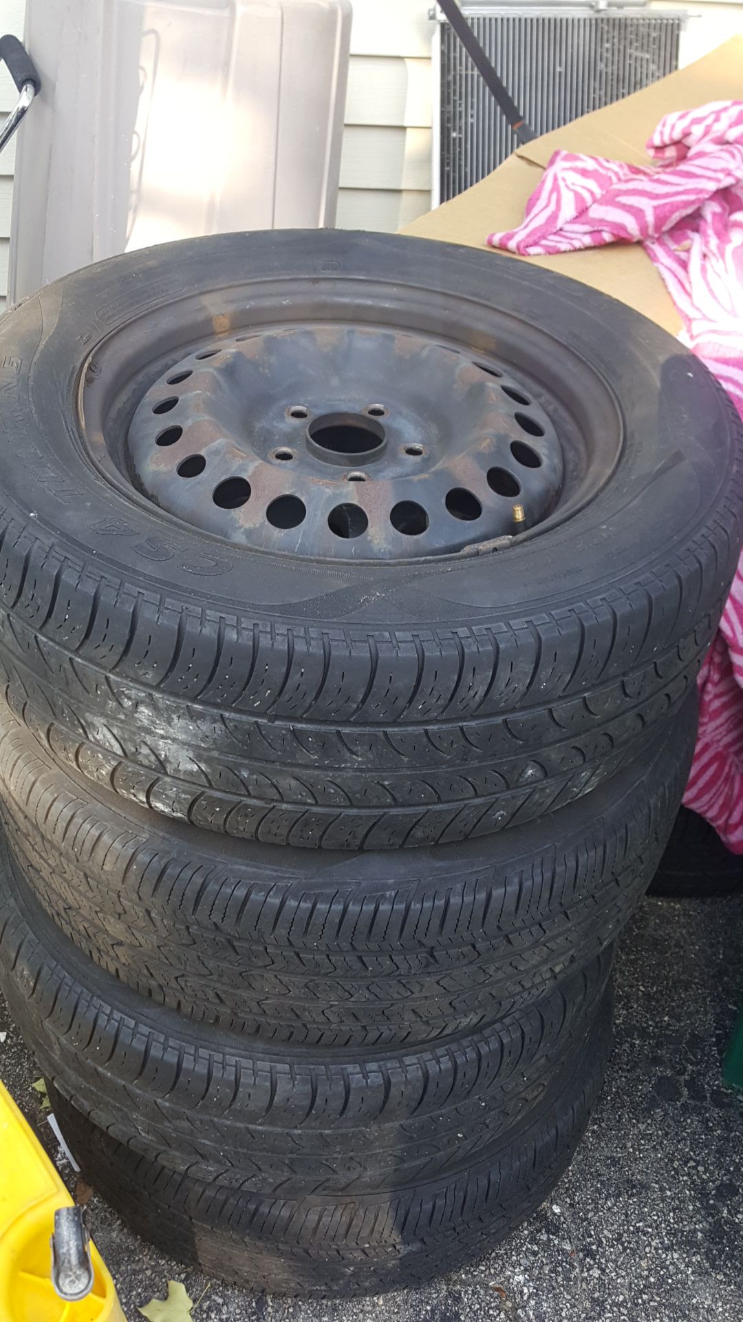 Tire for honda size 215/ 60/ 16 original w wheel cover