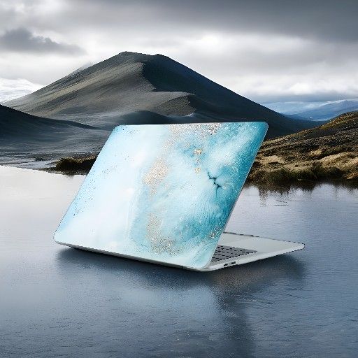 Golden Turquoise Marble Ultra-Slim, Lightweight Hard Case for MacBook Pro 13" (2016-2023, M2 M1): Dynamic Protection Meets Vibrant Style!