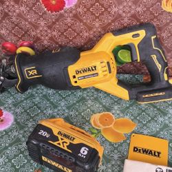       DEWALT  20-VOLT MAX XR LITHIUM ION BRUSHLESS CORDLESS  RECIPROCATING SAW WITH HIGH CAPACITY 6.0AH BATTERY 