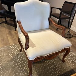 Elegant White Chair Vintage $50