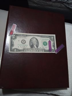 🇺🇸"$2. Dollar Bill. (26-26-26=Mix) Off Center.(2013)
