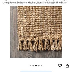 Jute Area Rug 8x10