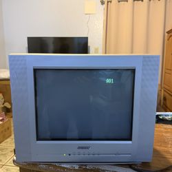 VTG Advent Q1435A 14” Flat CRT Stereo TV A/V S-Vid Retro Gaming Television !