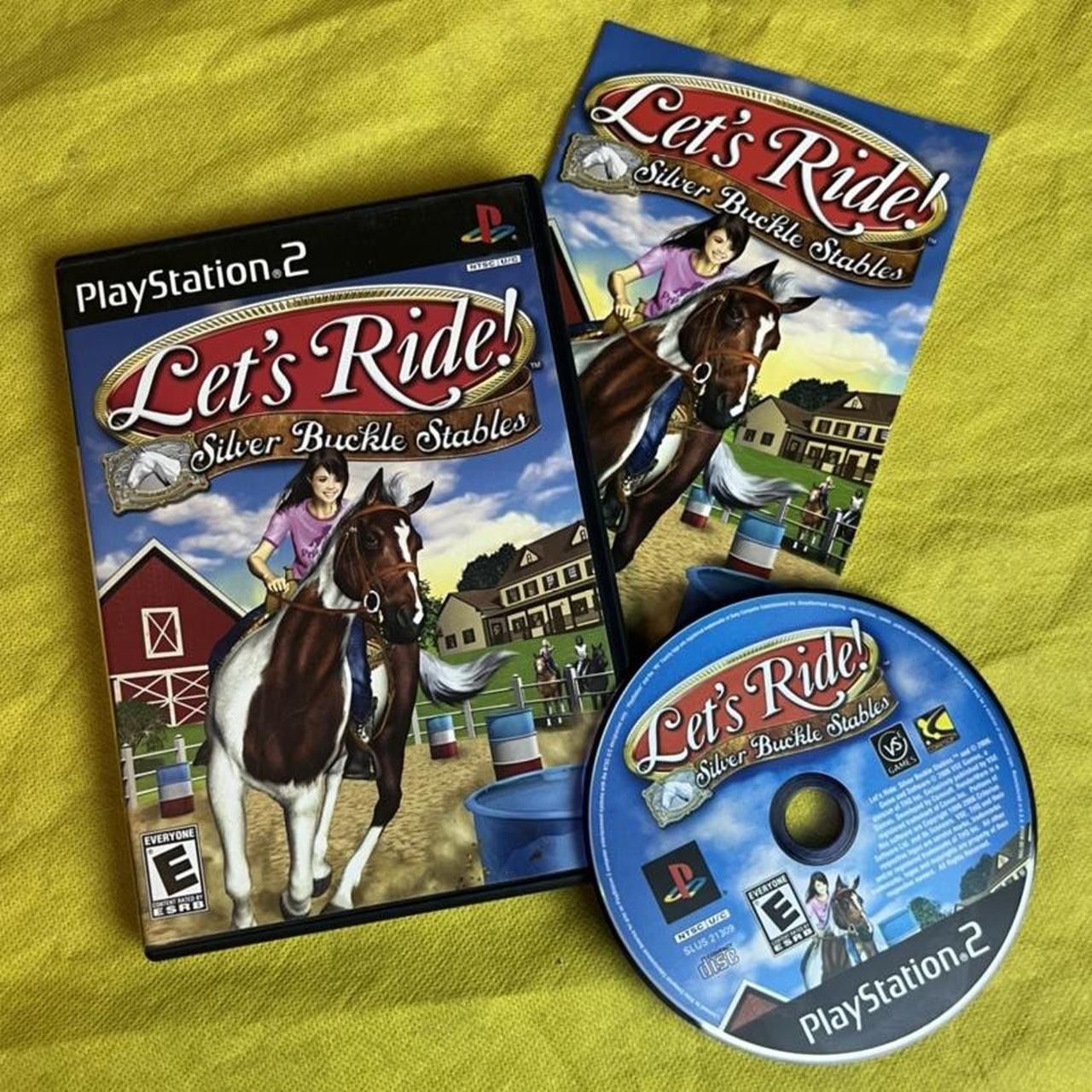 Let’s ride silver buckle Stables PS2