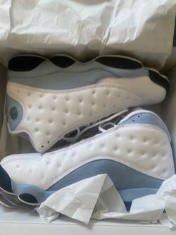 Jordan 13 - white and baby blue