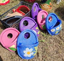 Hanging Clay Baskets