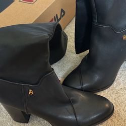 Brown Boots & Tommy Hilf Black Boots
