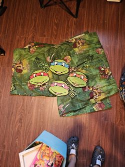 Ninja Turtles Wood Decoration And Curtains