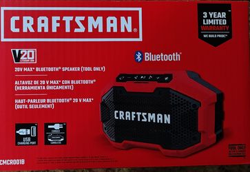 Craftsman Bluetooth or 3.5 mm wired  Speaker.