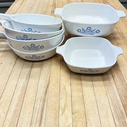 Vintage Blue Cornflower Corning Ware 