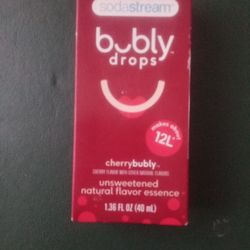 New Bubbly Drops Cherry 12 L.  Cash