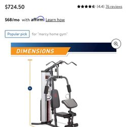 Marcy Home Gym All In One
