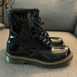 Doc Martens Patent Boots