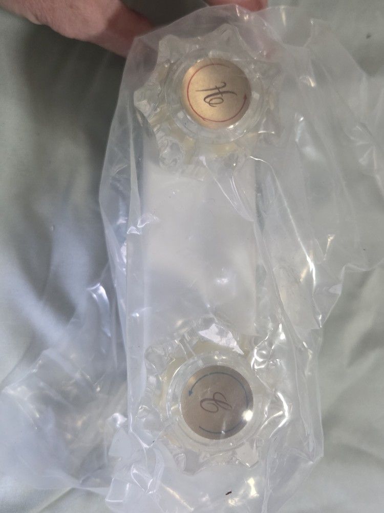 Laguna Brass 3220AWT RV/Motorhome Two Handle Non-Metallic Shower Diverter Valve in a white finish.