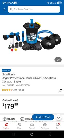 Unger Rinse'n'Go Plus Spotless Car Wash System