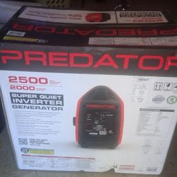 PREDATOR. 2500 Watt Super Quiet Inverter Generator 
