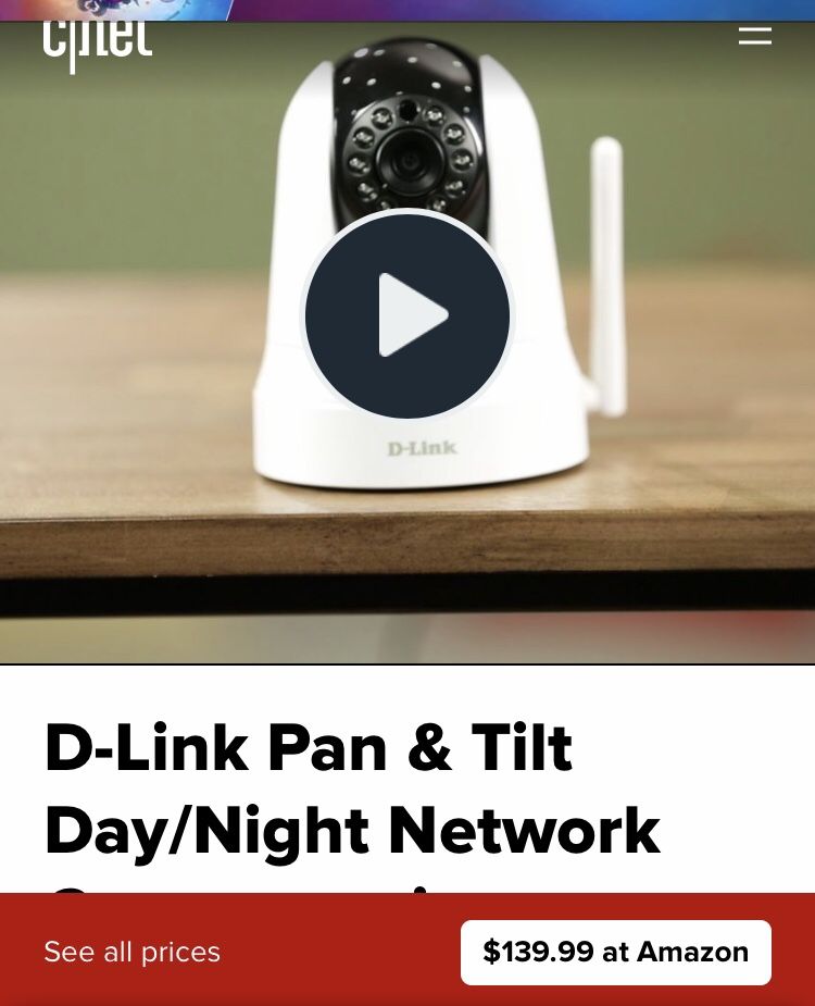 D-link Pan & Tilt Day/Night Network Camera