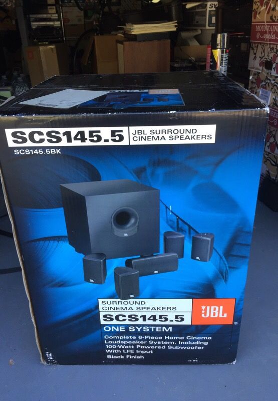 JBL SCS 145.5. 5.1 home theater speakers system. I purchased this new box still sealed